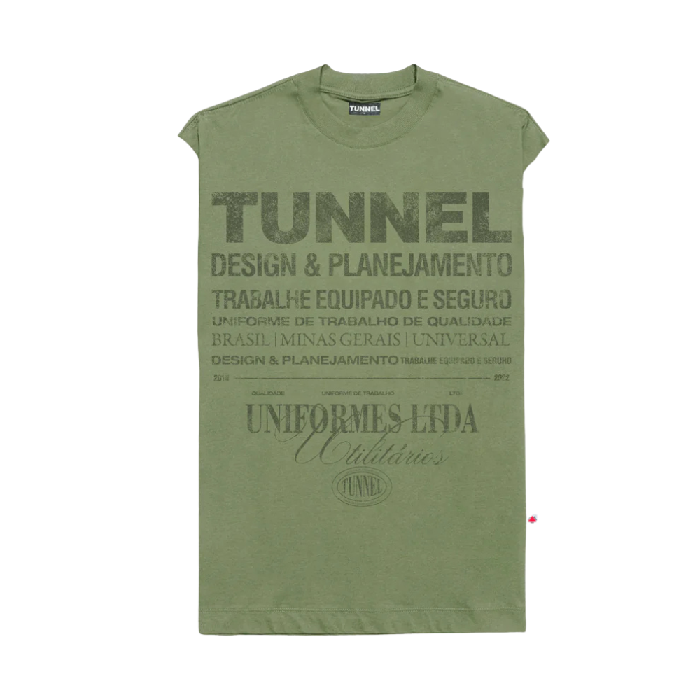 Regata Tunnel Oversized Monocromática Institucional Verde