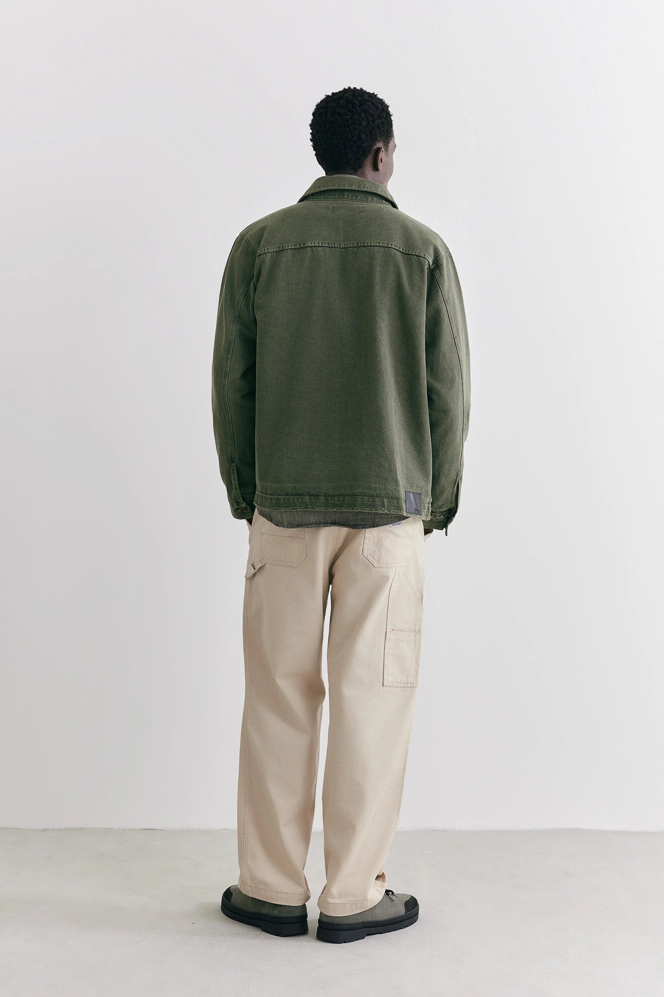 Jaqueta Birden Worker Overdyed Moss Verde