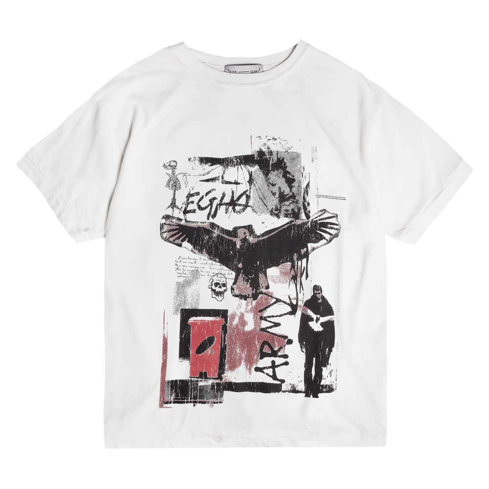 Camiseta Regular Egho Stay Wild Off White