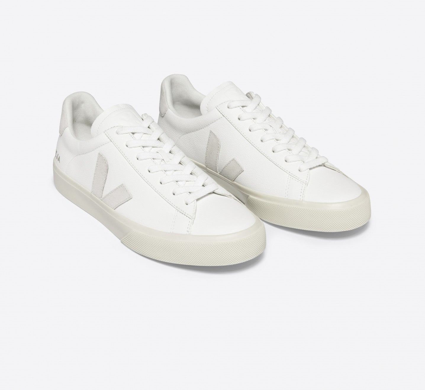 Tênis Veja Campo Leather White Natural Suede
