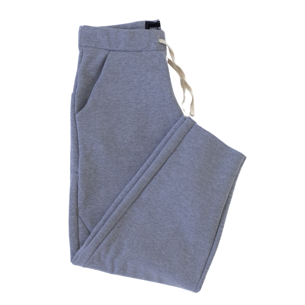 Calça Moletom Baggy Jours de Pluie Cinza