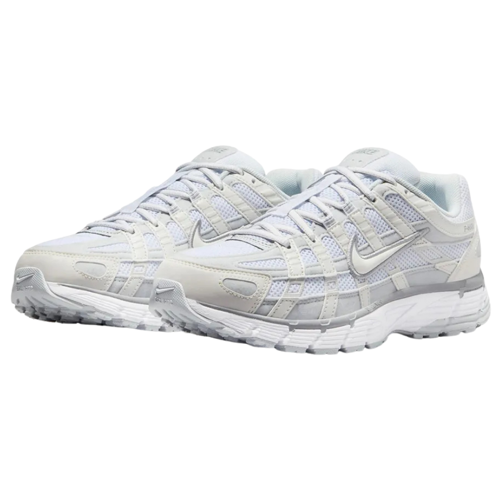 Tênis Nike P-6000 Branco e Cinza