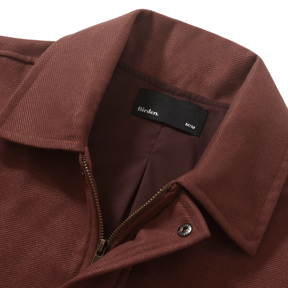 Jaqueta Birden Harbor Wool Cognac Marrom