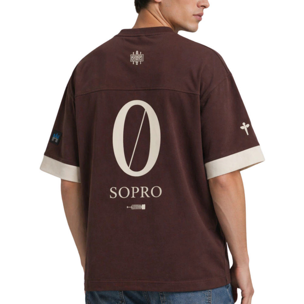 Camiseta Sopro Oficial BooMold Over Marrom