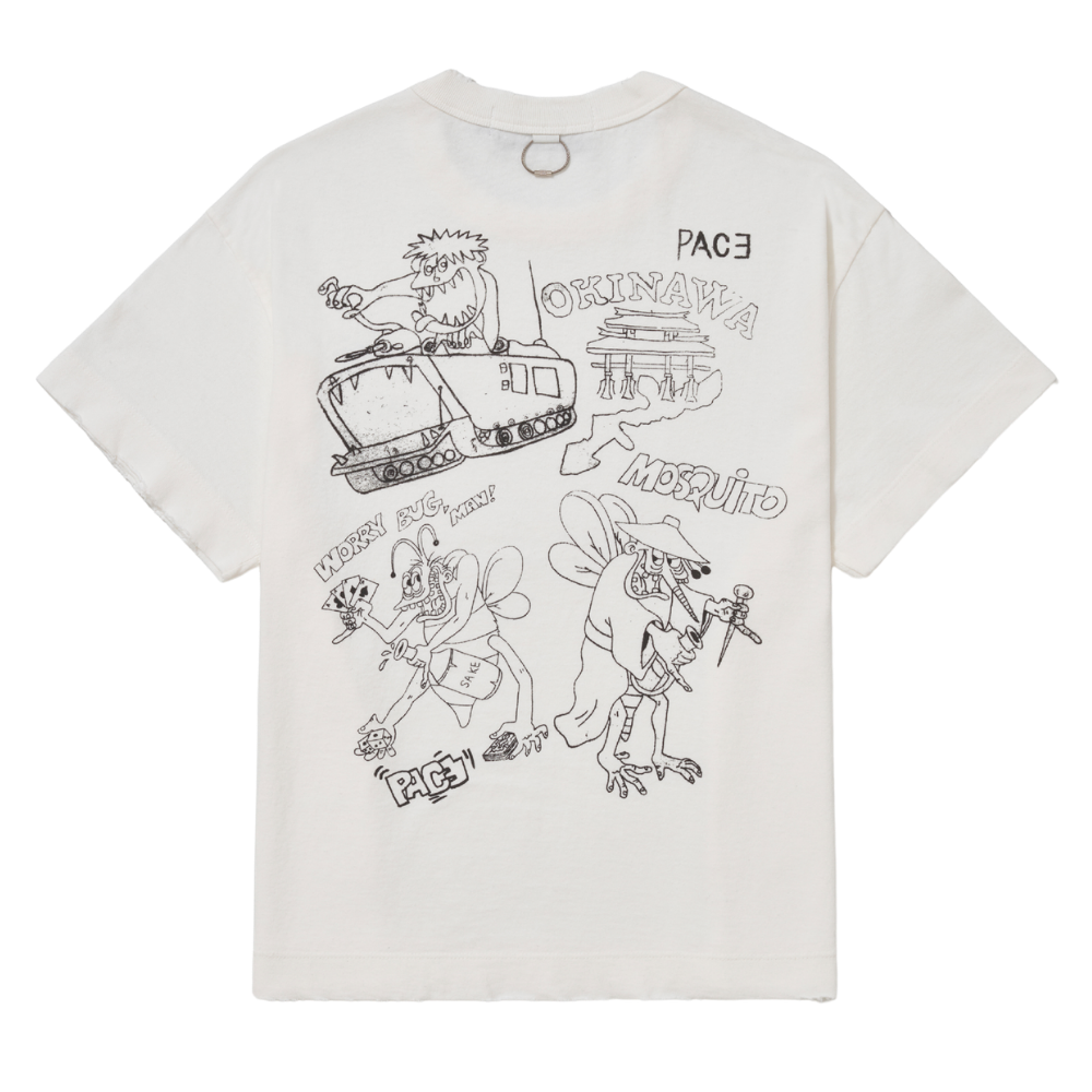 Camiseta Pace Tee Okinawa Sketches Branca