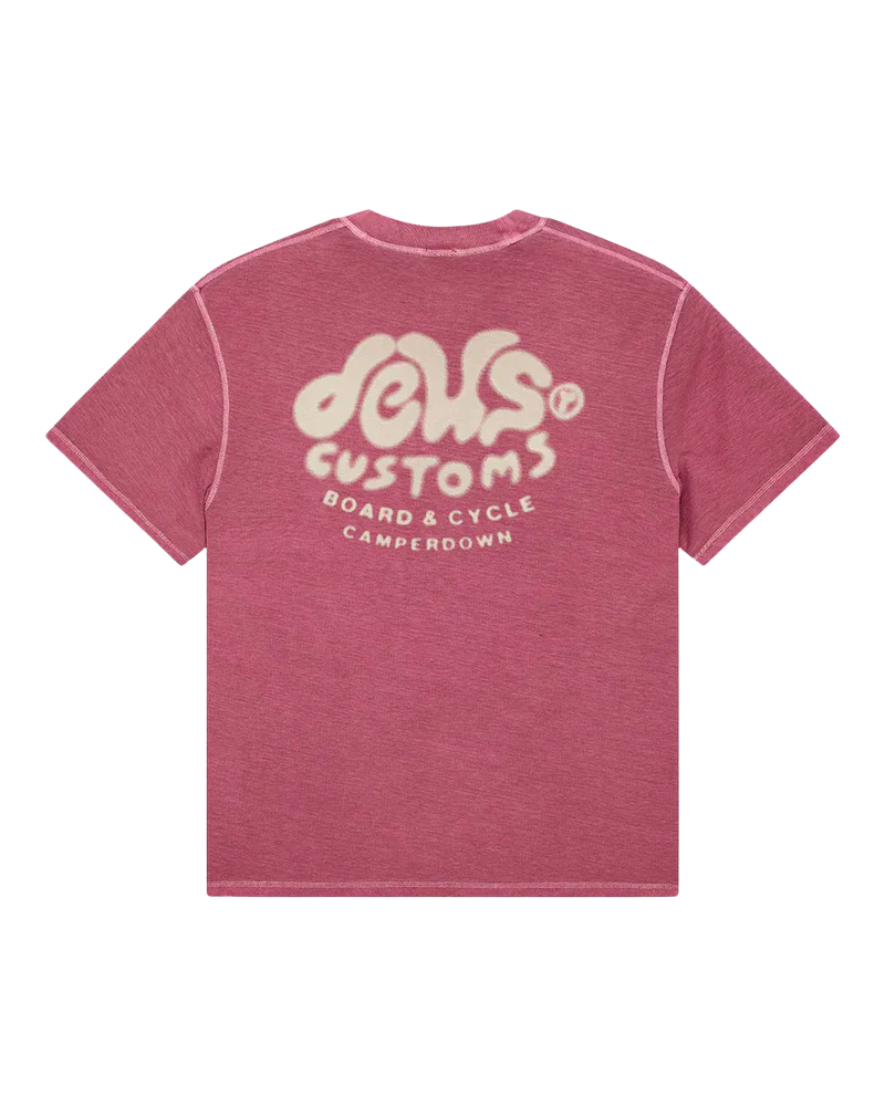 Camiseta Deus Ex Machina Debris Reverse Rosa Escuro