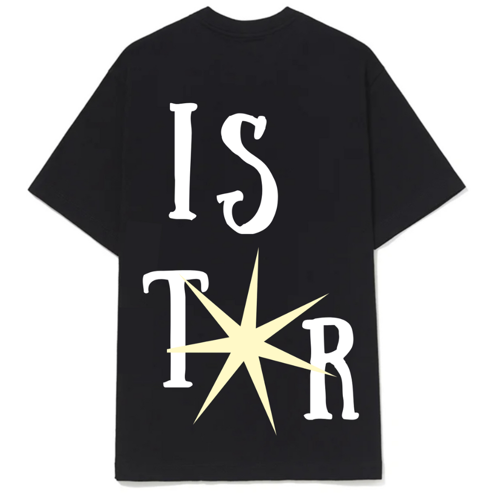 Camiseta Boxy Jours De Pluie Istar Preta