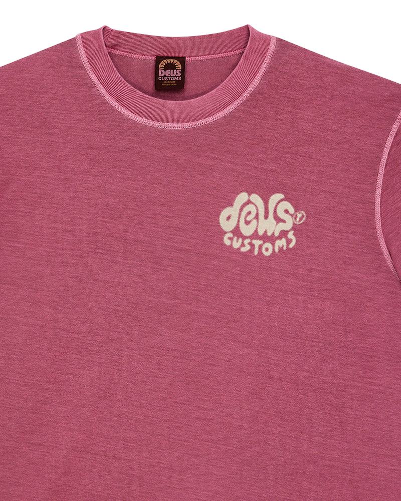 Camiseta Deus Ex Machina Debris Reverse Rosa Escuro