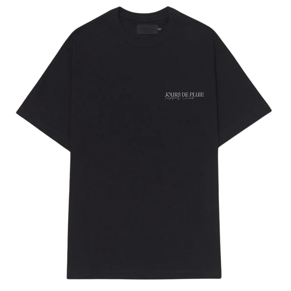 Camiseta Oversized Jours de Pluie Liberty Preta