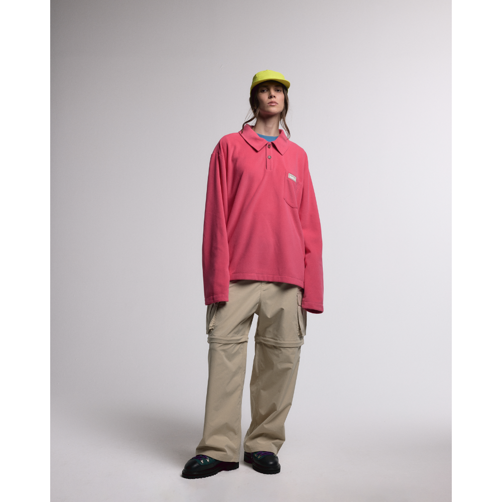 Polo Fleece Carnan Rugby Pink