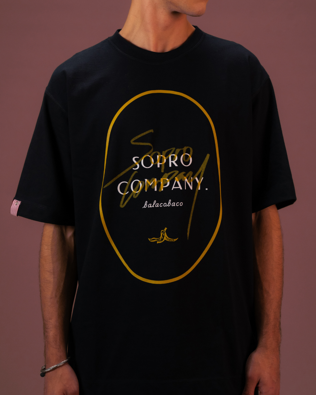 Camiseta Sopro Firma Oversized Preta