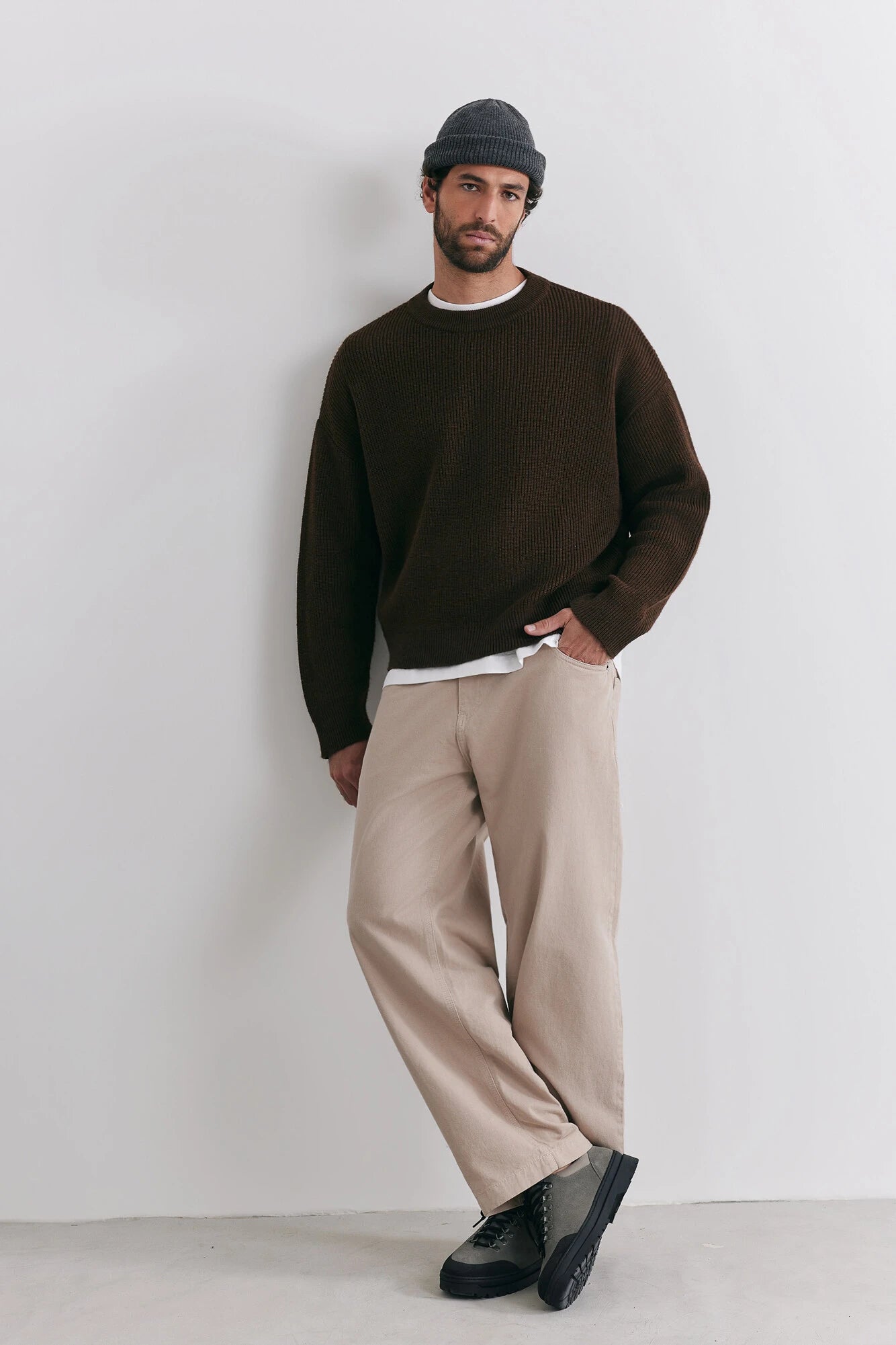 Calça Birden Essential Stoned Bege