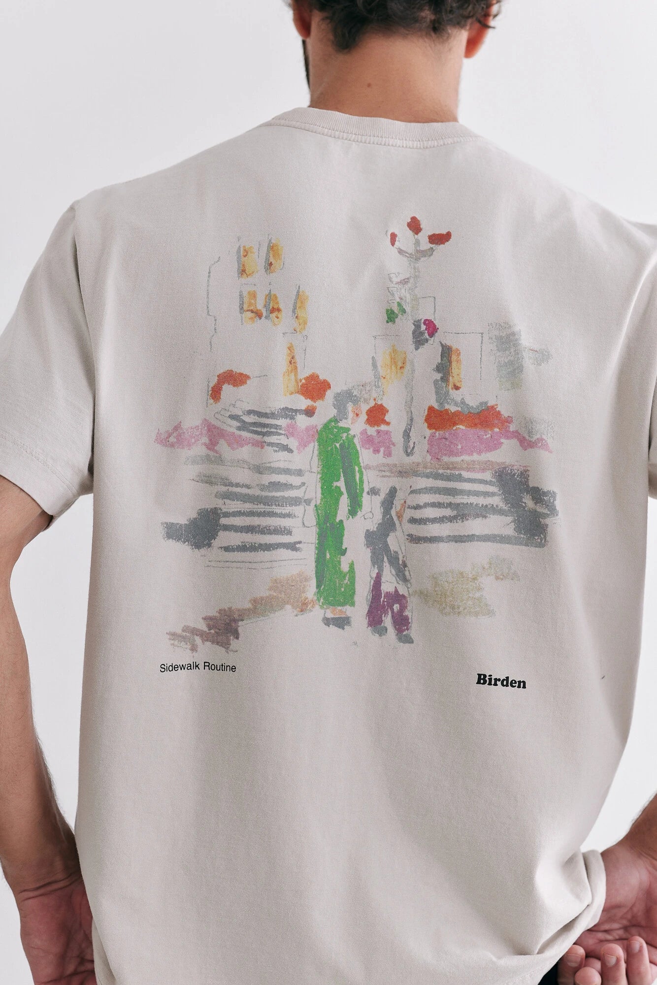 Camiseta Birden Sidewalk Routine Areia