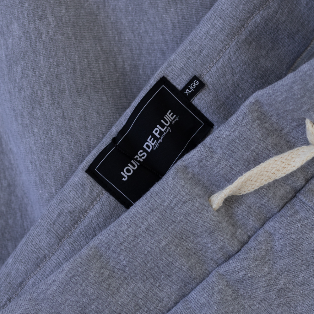 Calça Moletom Baggy Jours de Pluie Cinza