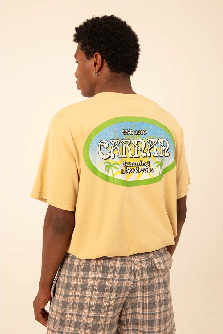 Camiseta Carnan Stamp Heavy Bege