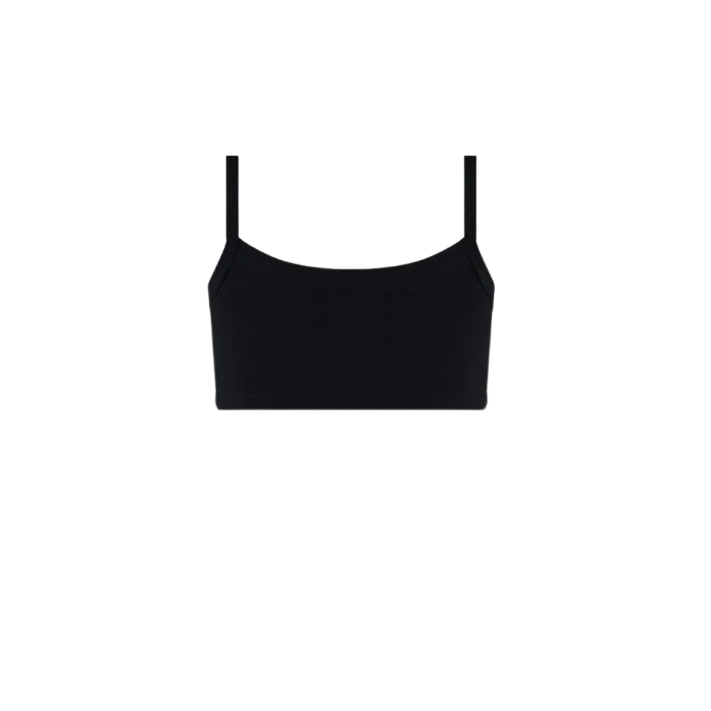 Top Support Malha Canelada Preto