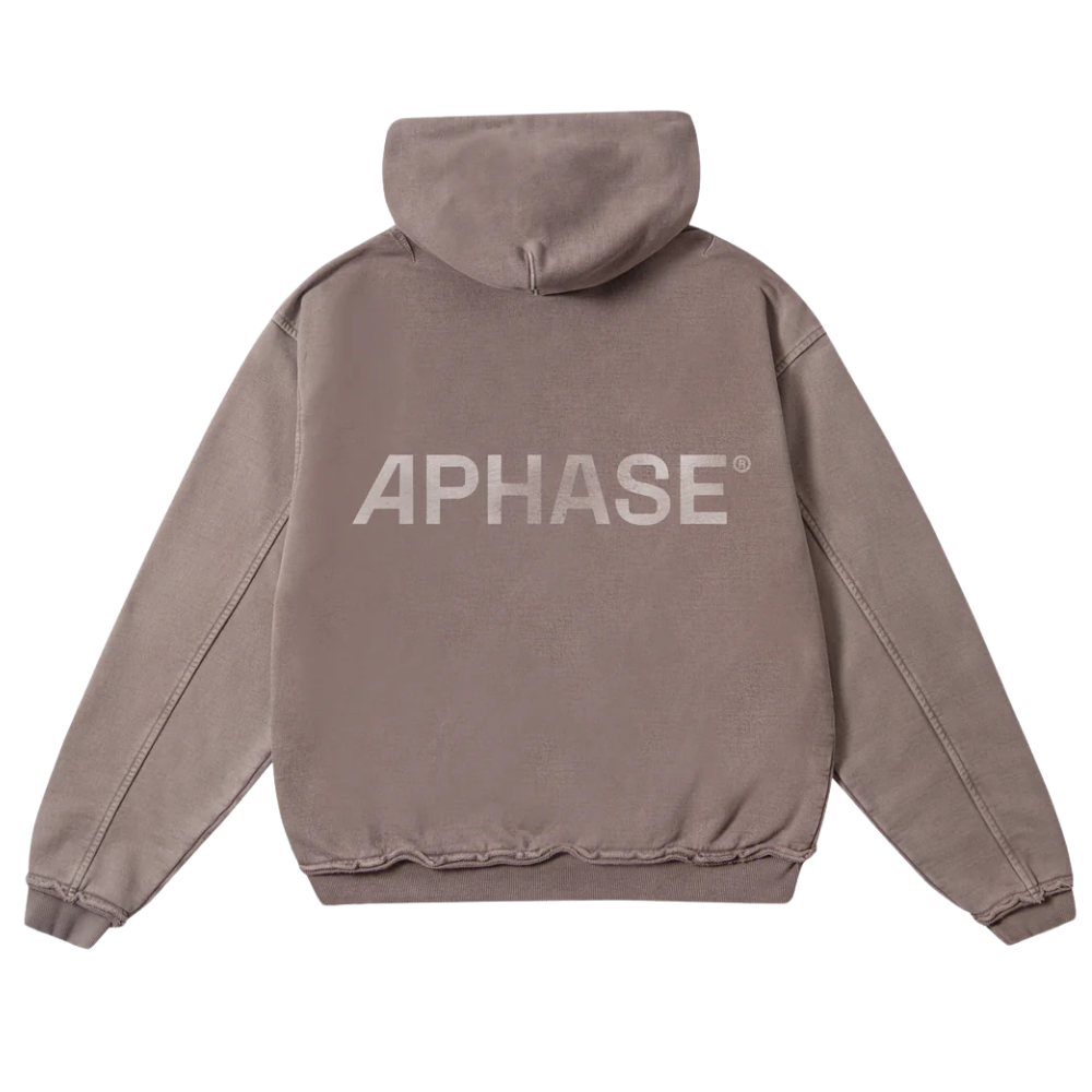 Casaco Hoodie Aphase Relaxed Bege Estonado