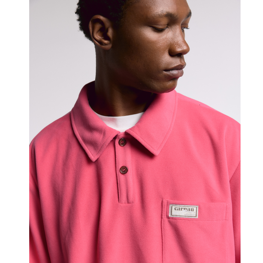 Polo Fleece Carnan Rugby Pink