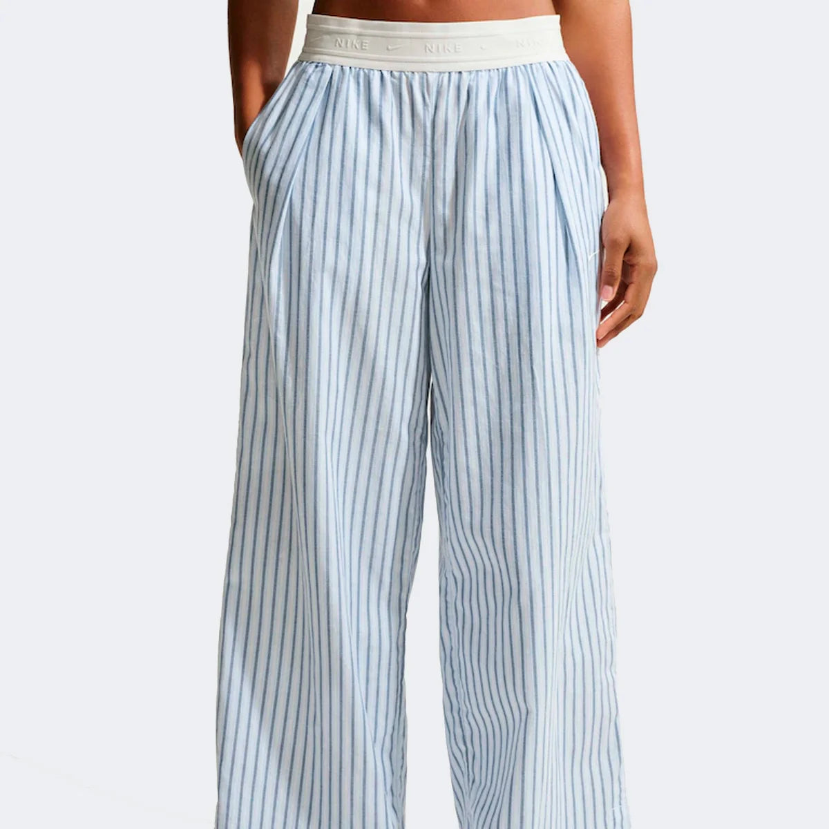 Calça Feminina Nike Sportswear Woven Stripe Azul