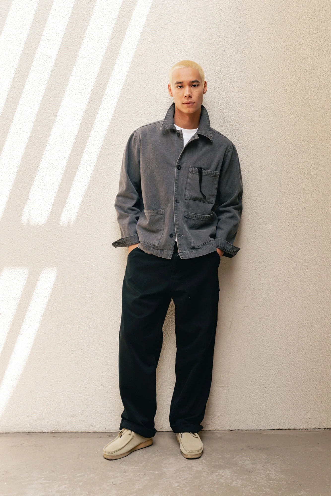 Jaqueta Birden Worker Washed Grey