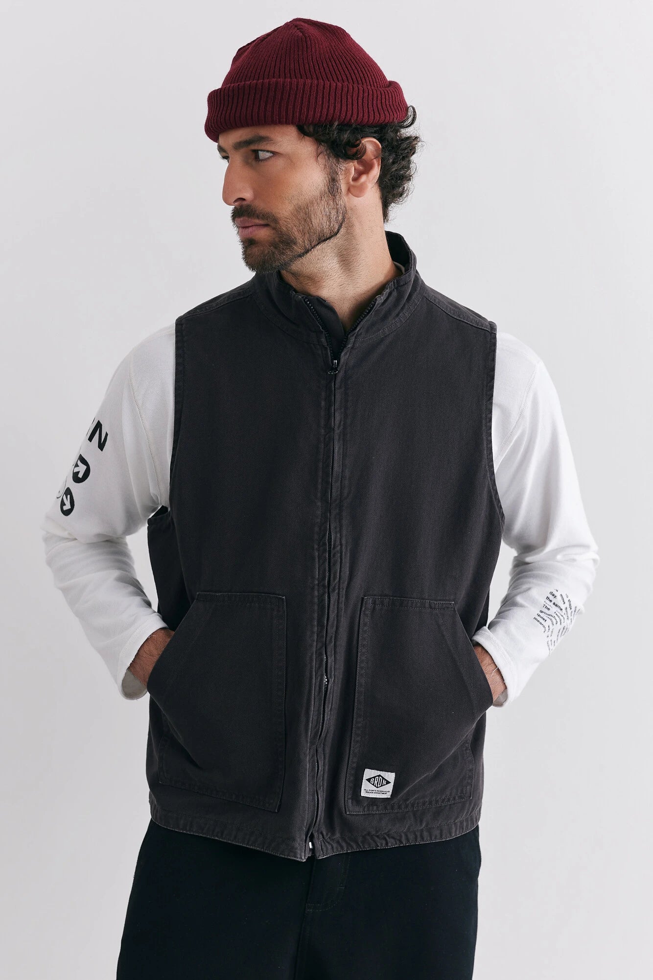 Colete Birden Worker Charcoal Chumbo