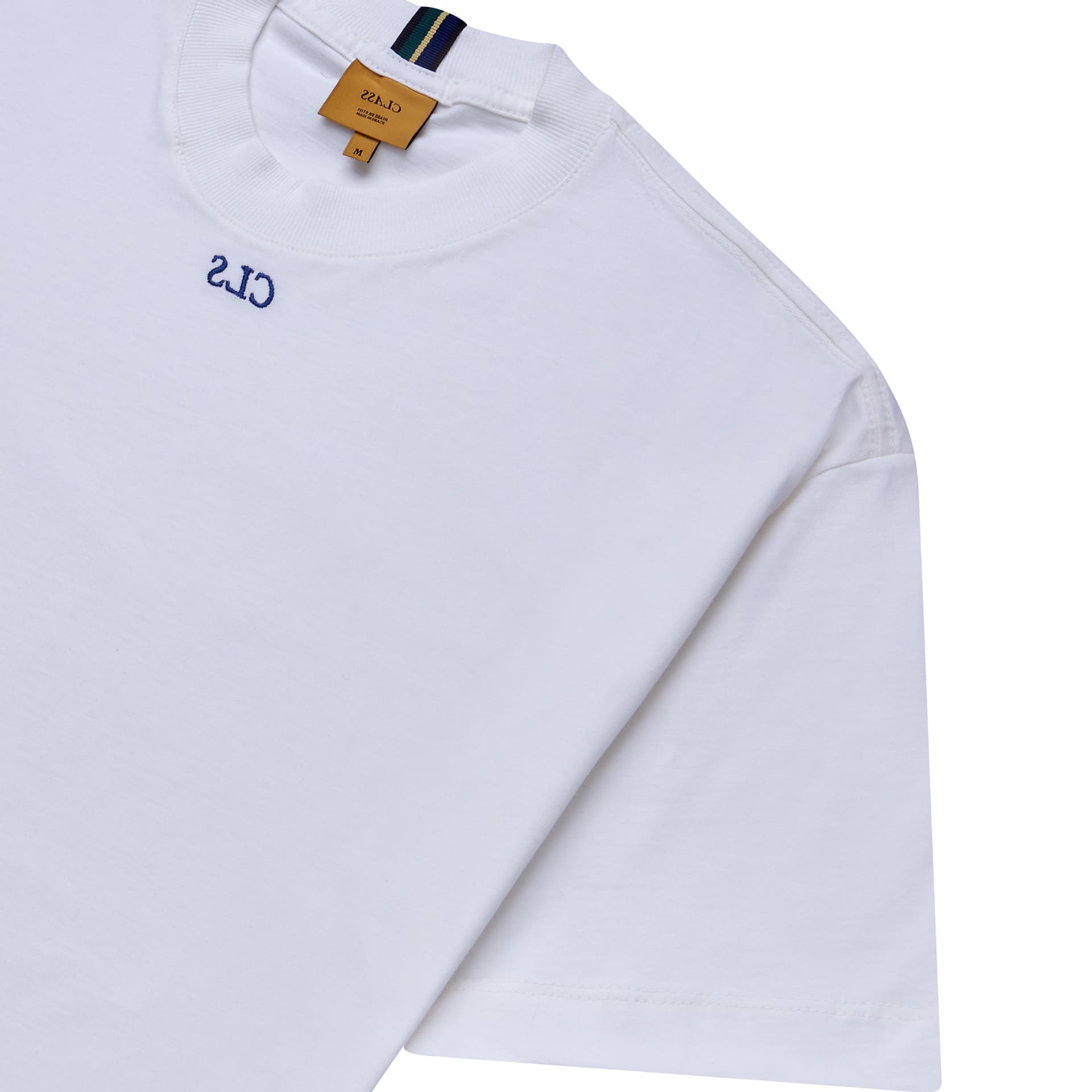 Camiseta Class Mini CLS Branca/Azul