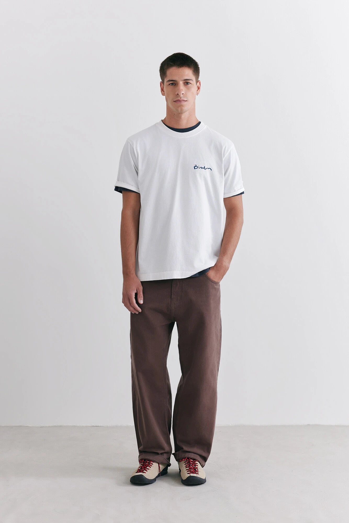 Calça Birden Essential Stoned Marrom