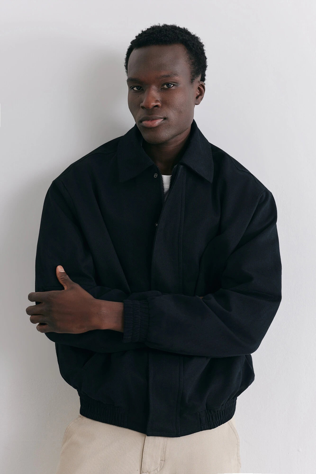 Jaqueta Bomber Birden Asphalt Twill Preta