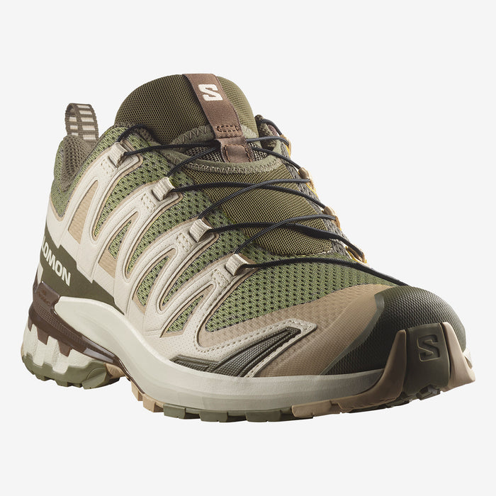 Tênis Salomon XA PRO 3D V9 Masculino Verde e Bege