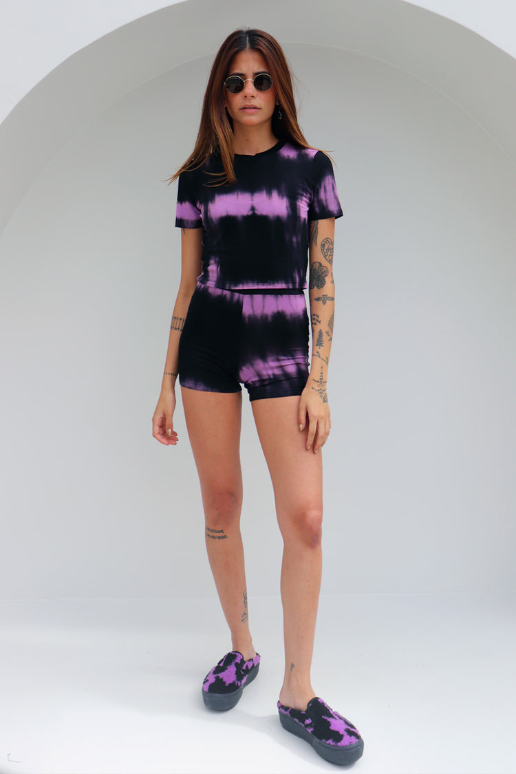 Mini Shorts Mystical Malha Purple
