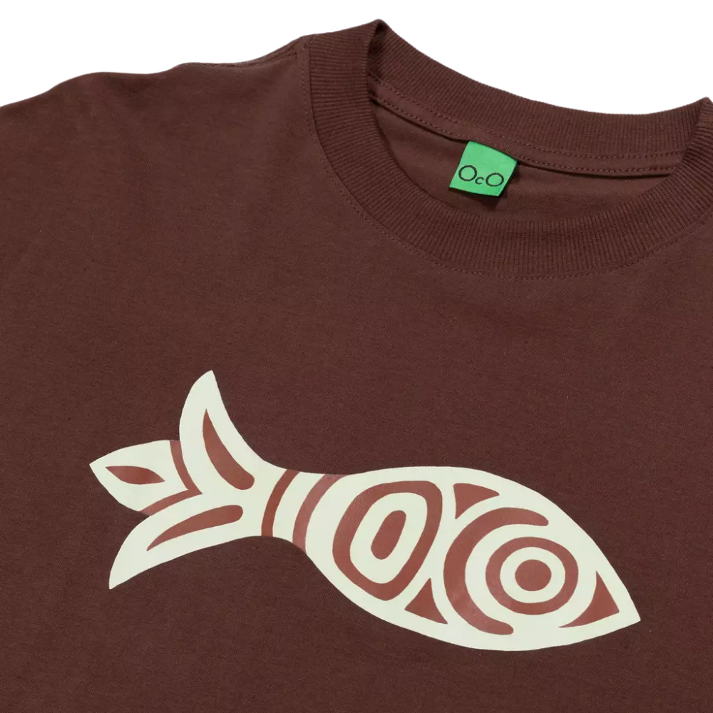 Camiseta OcO Peixe Boxy Marrom