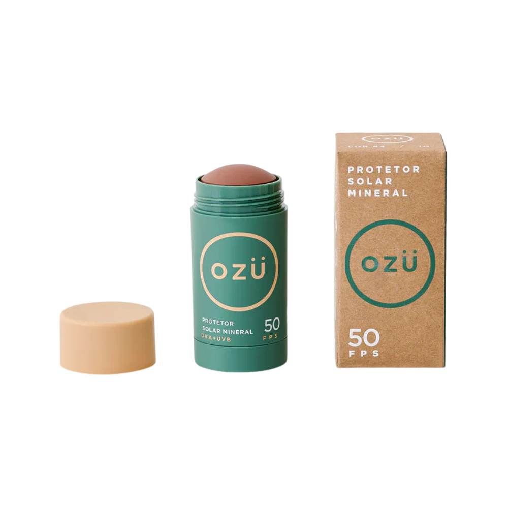 Protetor Solar Mineral Ozu em Bastão FPS50 Cor Io