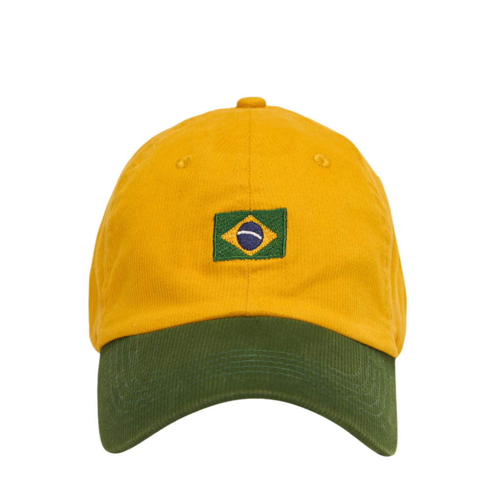 Boné Bossa Bandeira Cotele Verde e Amarelo