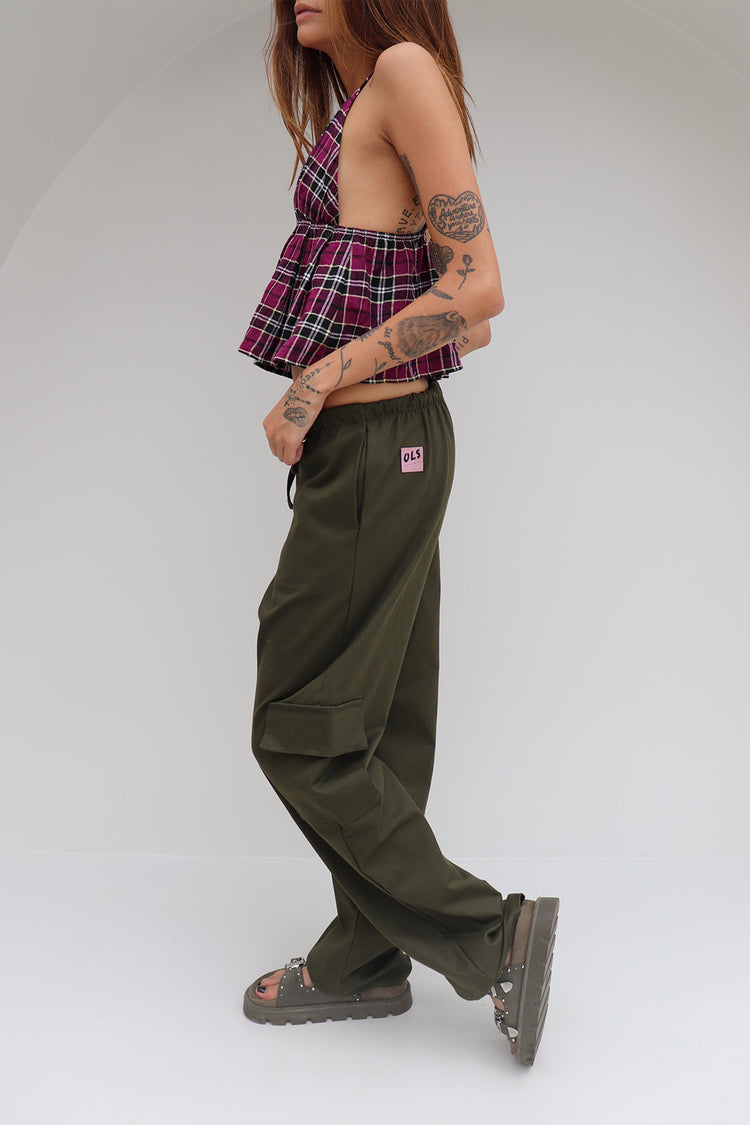 Calça Cargo Palm Sarja Green