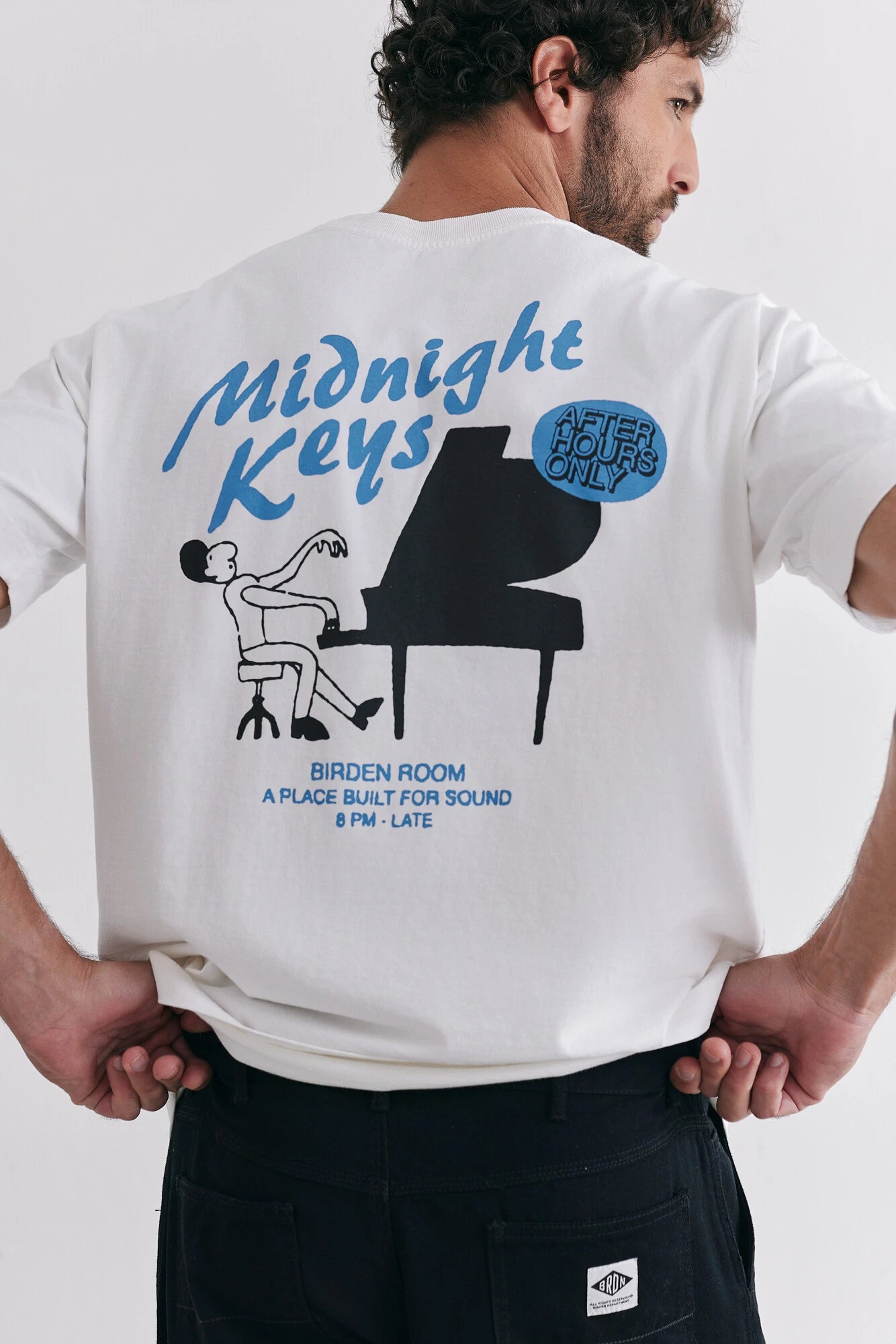 Camiseta Birden Midnight Keys Branca