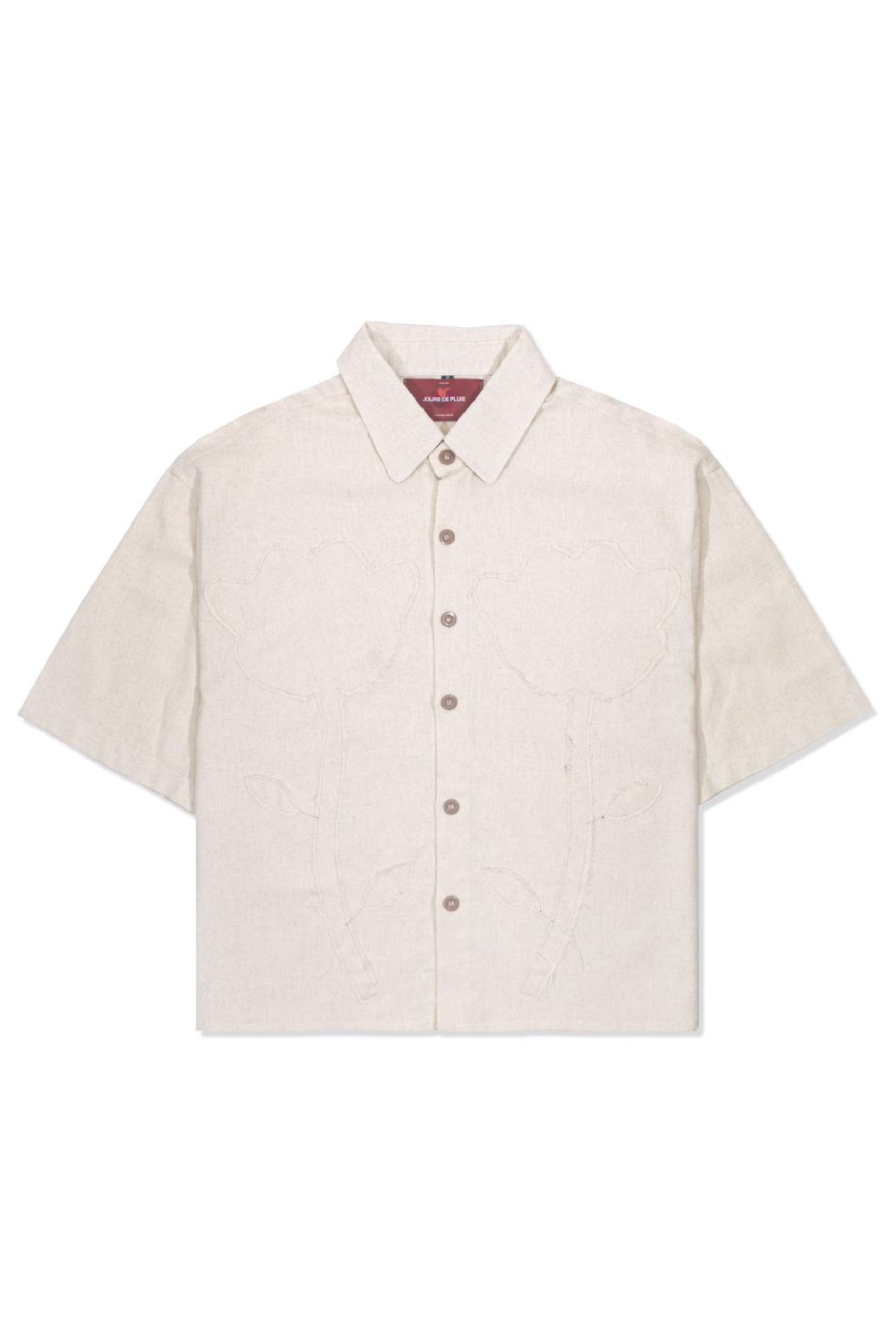 Camisa Jours de Pluie Boxy Fleur Unissex