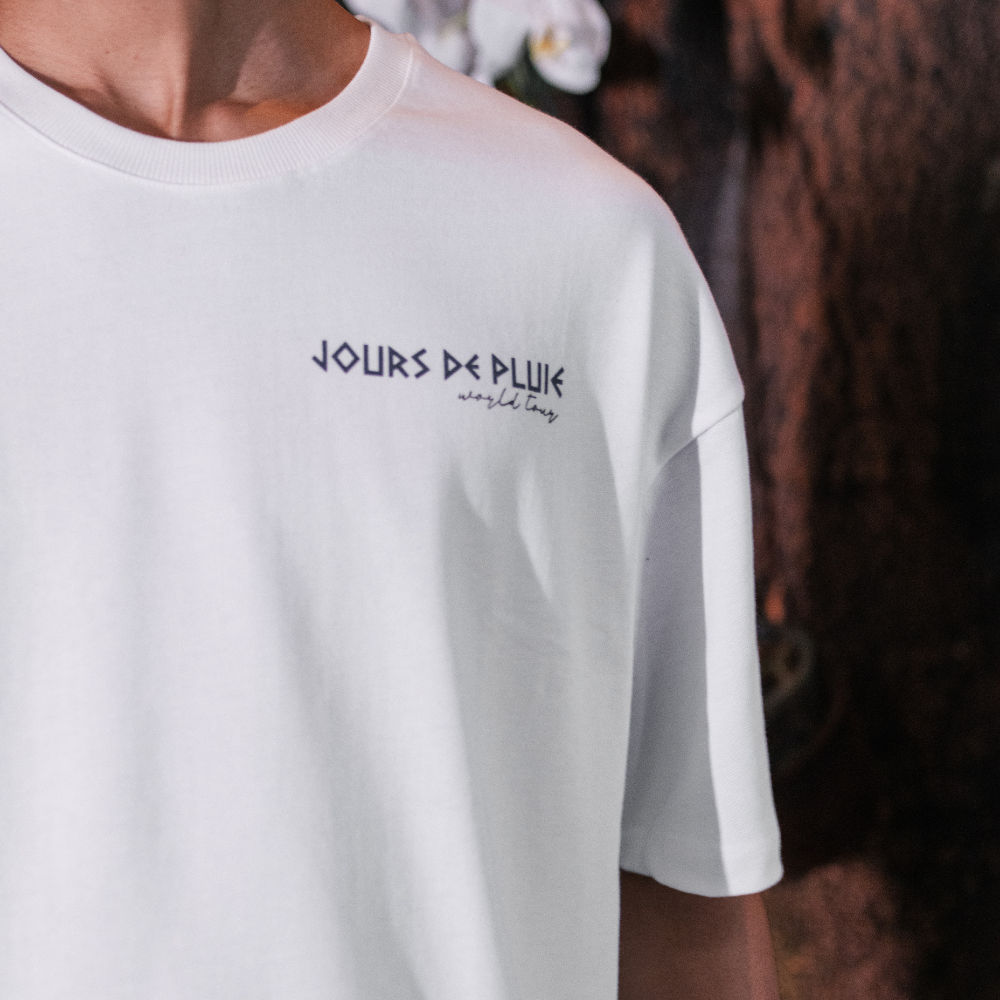 Camiseta Oversized Jours de Pluie Platis Branca