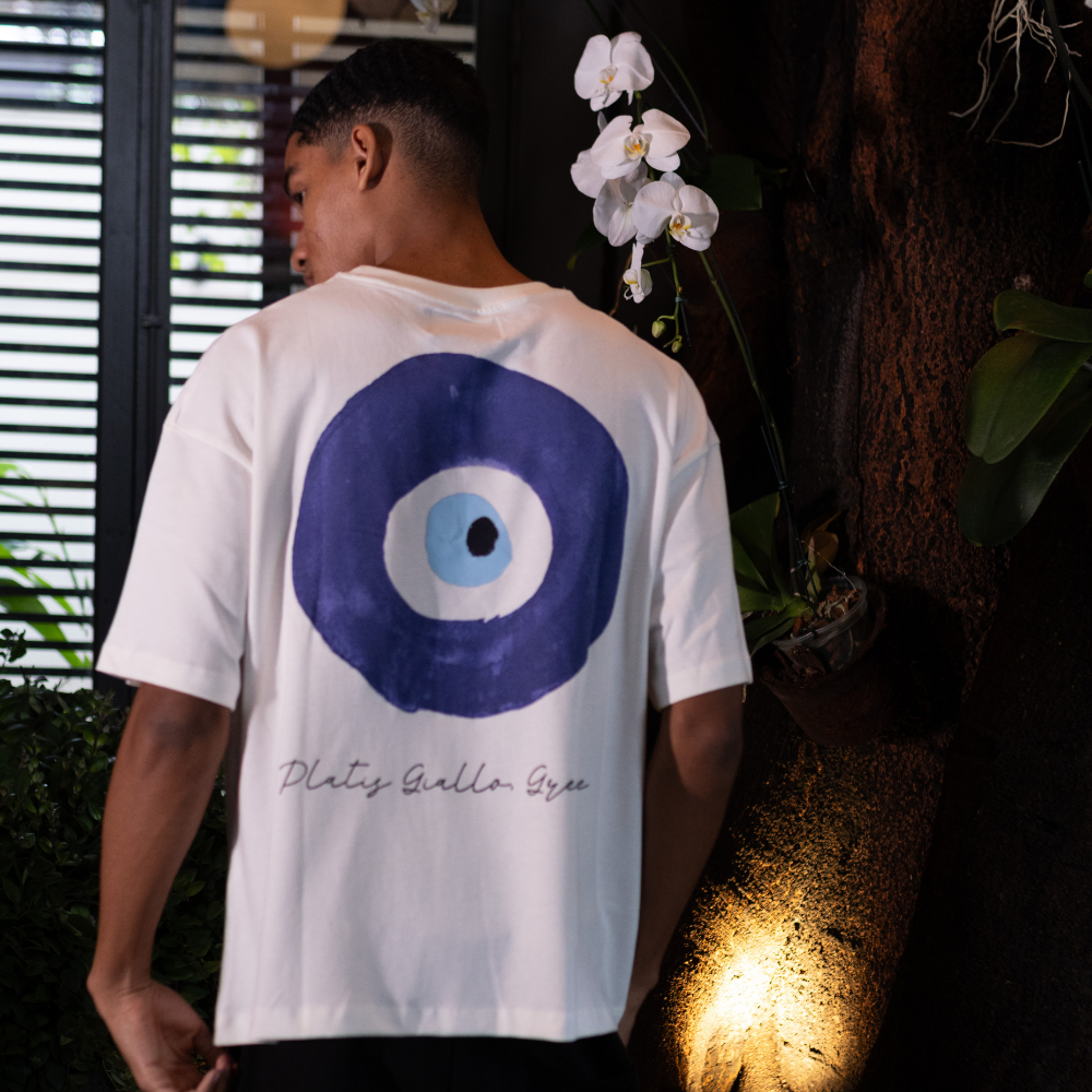 Camiseta Oversized Jours de Pluie Platis Branca