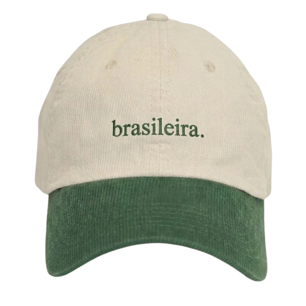 Boné Bossa Brasileira Cotele Verde e Branco