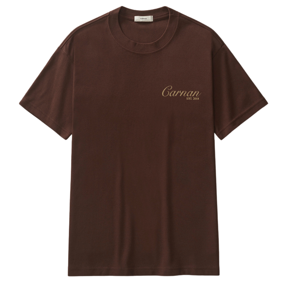 Camiseta Carnan Lace Stamp Heavy Marrom