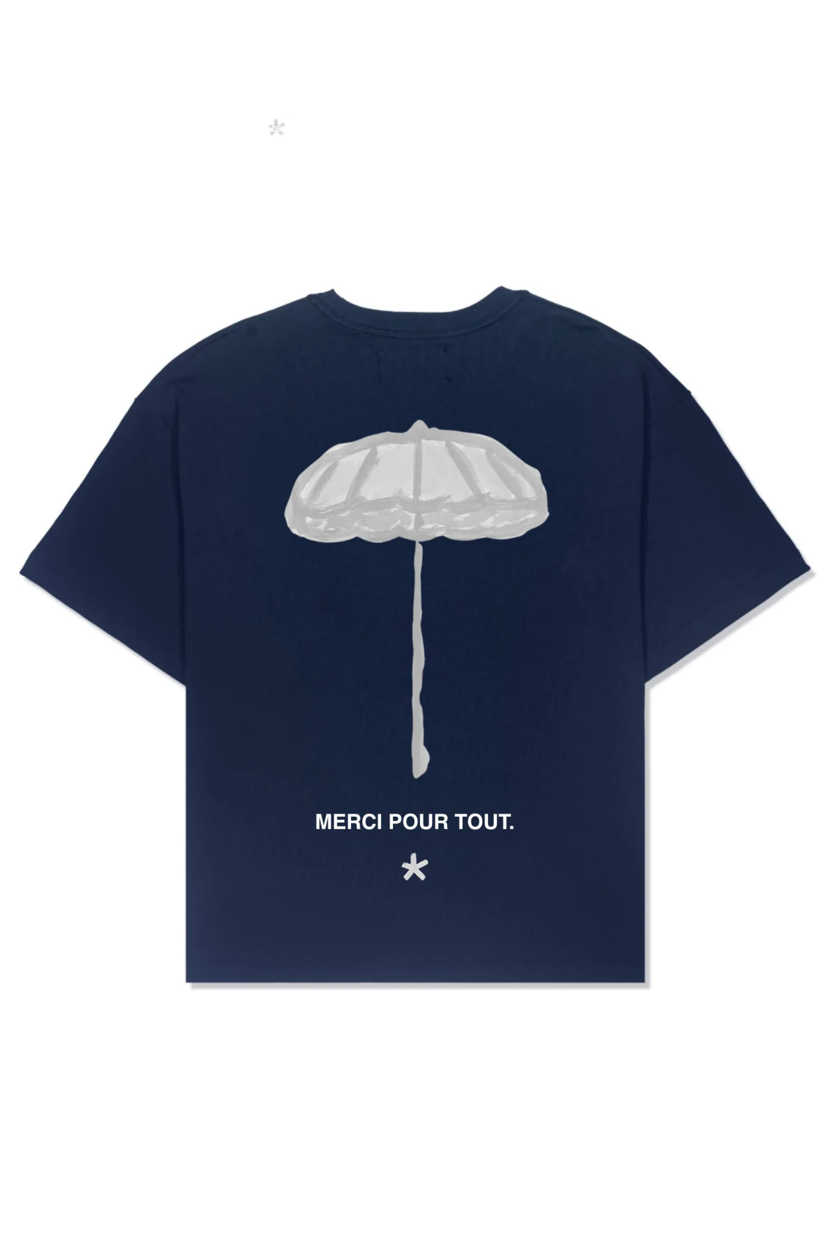 Camiseta Jours de Pluie Oversized Parasol Azul