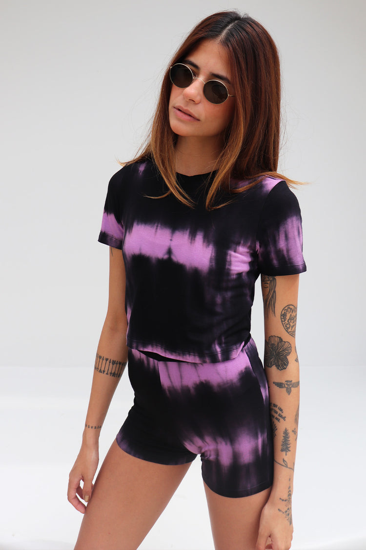 Mini Shorts Mystical Malha Purple