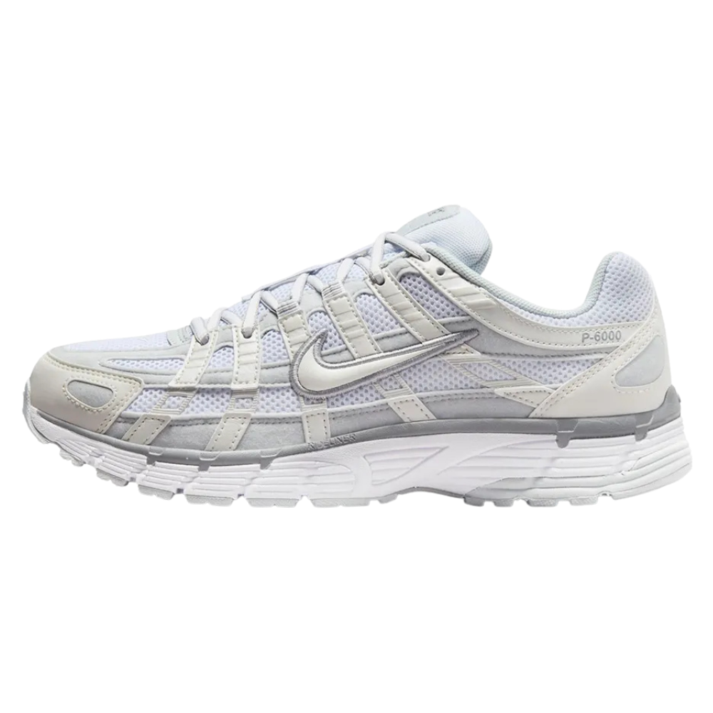 Tênis Nike P-6000 Branco e Cinza