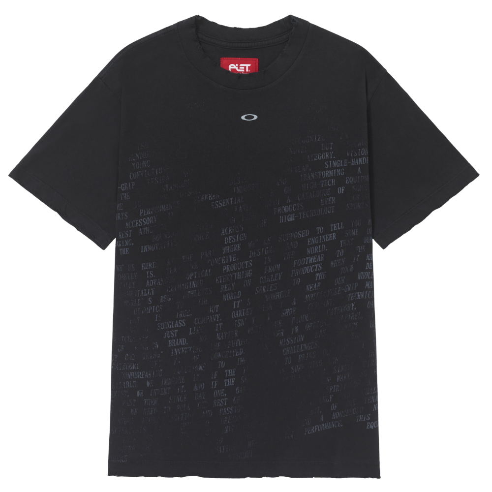 Camiseta Piet X Oakley Nano Logo Ripped Vintage Black