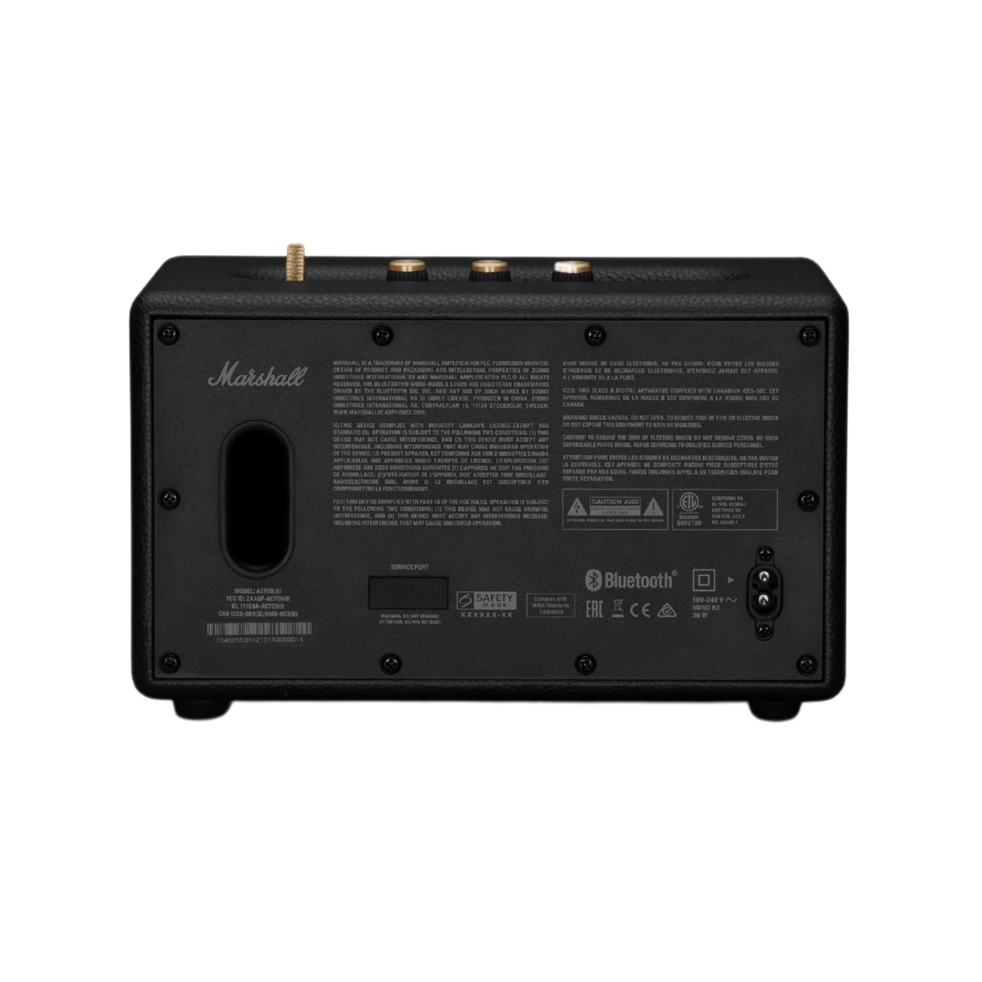Marshall Acton III Bluetooth Speaker Black Brass