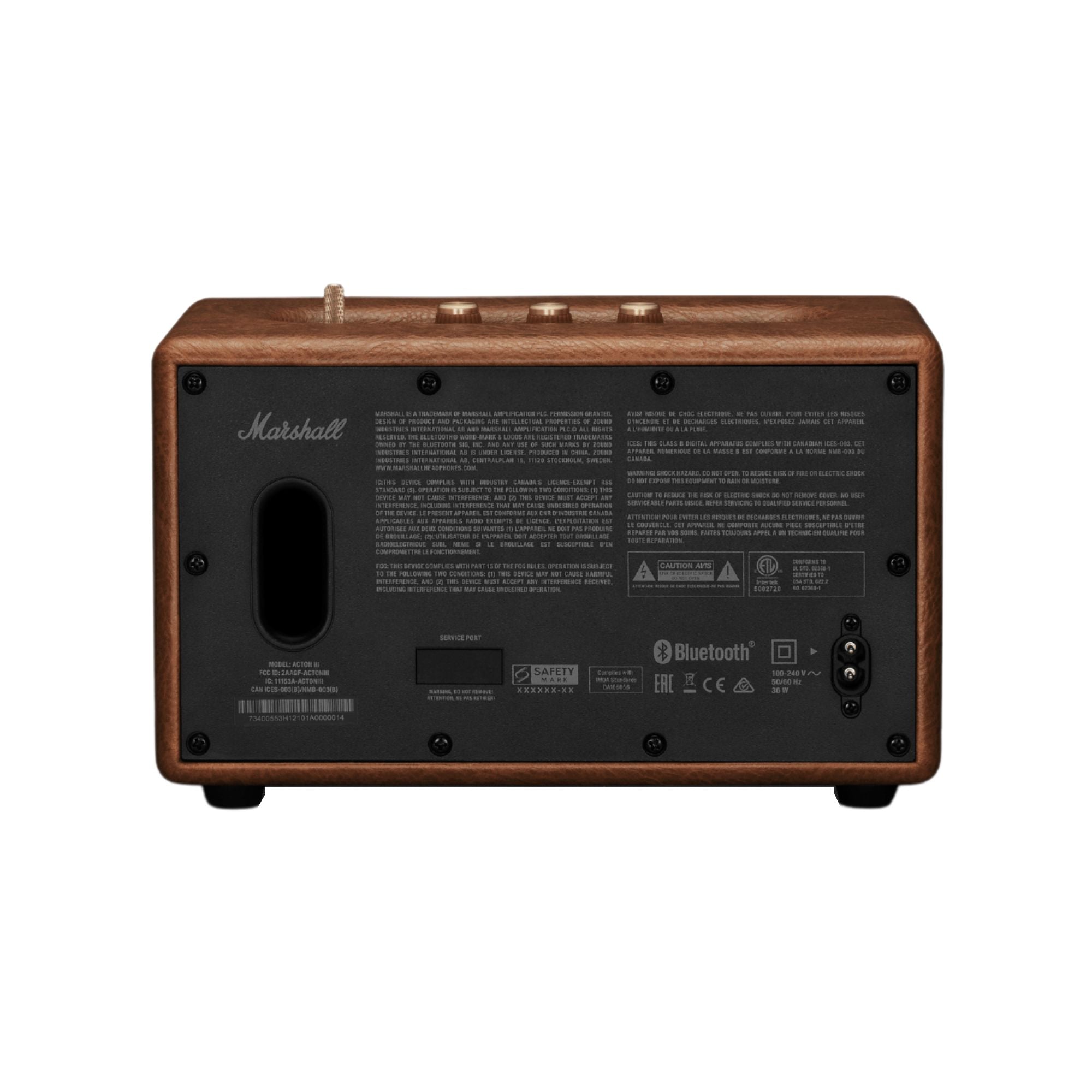 Marshall Acton III Bluetooth Speaker Brown