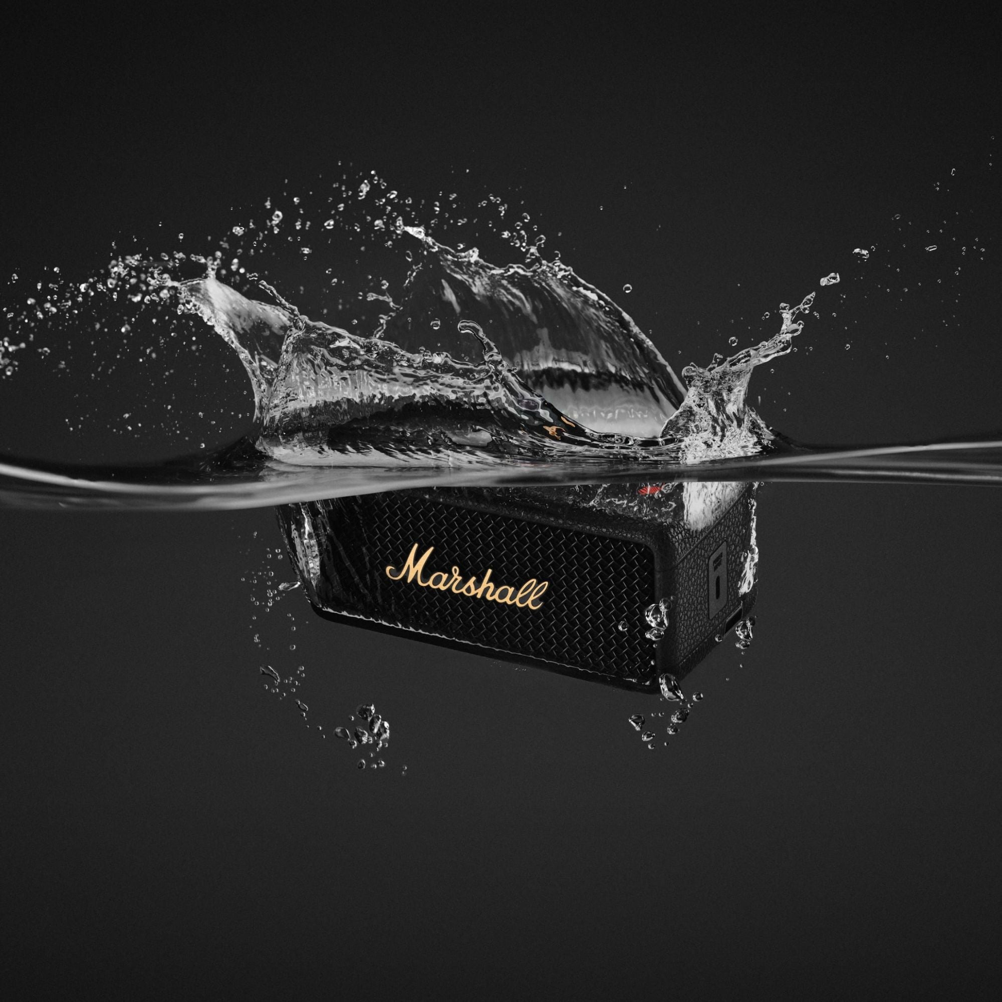 Marshall Emberton III Bluetooth Speaker Black and Brass