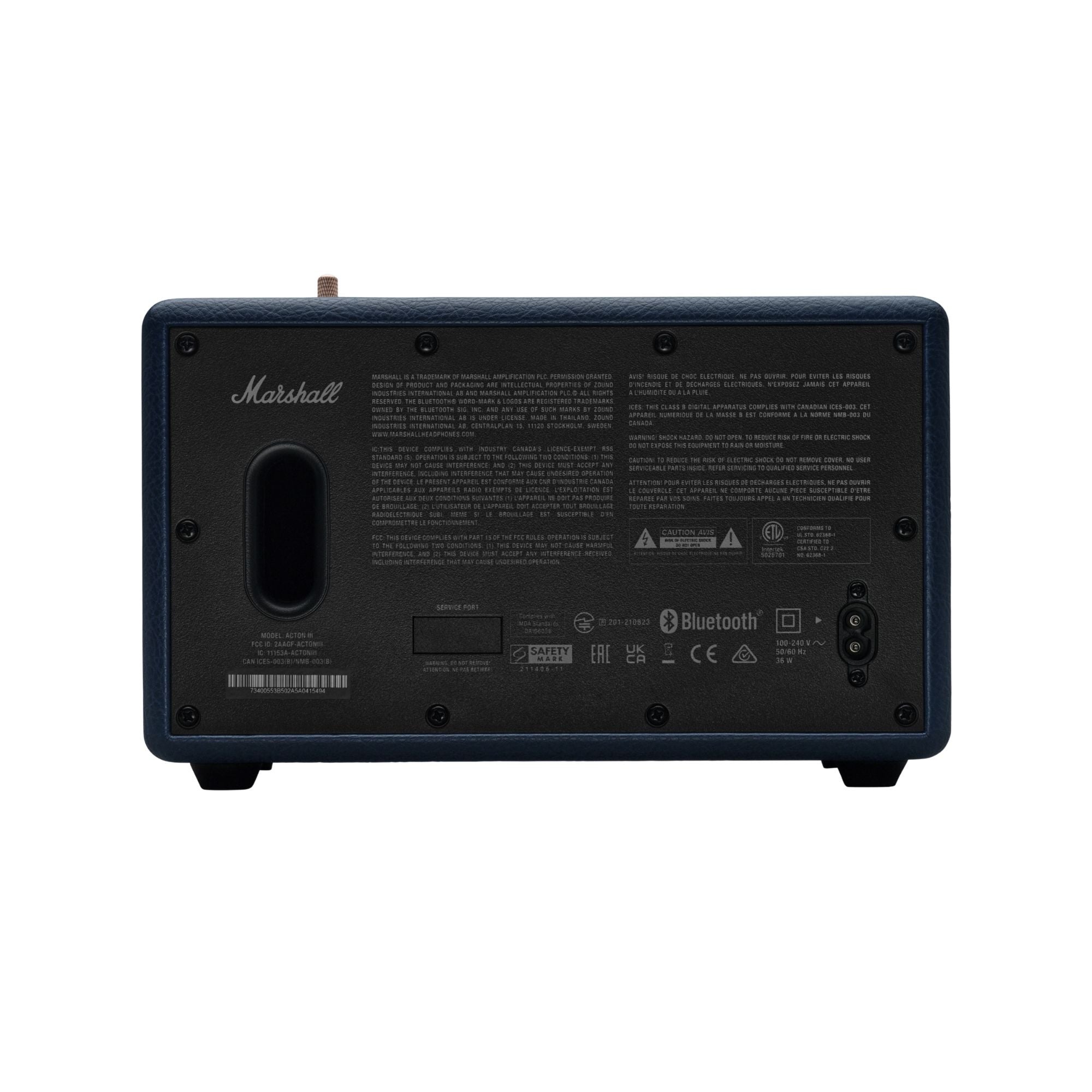 Marshall Acton III Bluetooth Speaker Midnight Blue
