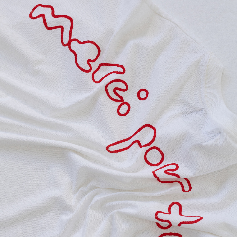 Camiseta Manga Longa Jours de Pluie Asterisk Branca