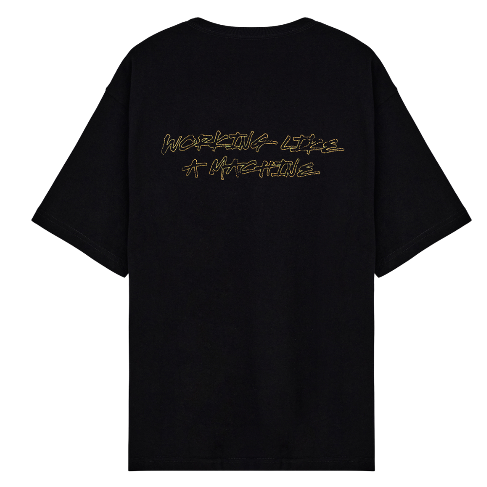 Camiseta Garré Working Like a Machine Preta